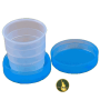 Sammenleggbart glass/kopp i plast